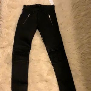Hudson Moto pants, black, new w tags